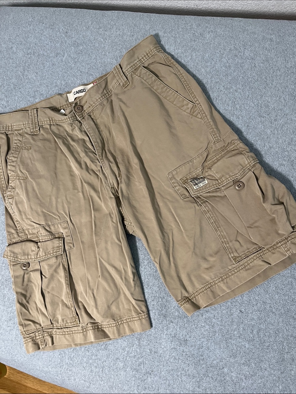 Levis Cargo Utility Cargo Shorts Mens 36 Khaki Skater Street